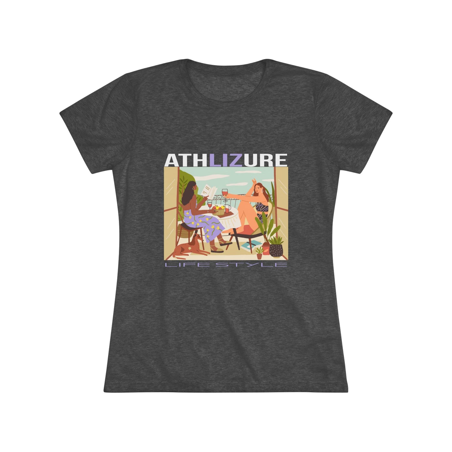 Leisure Time with Friends - Women's Triblend Tee